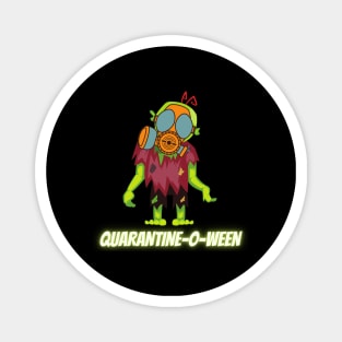 Quarantine-O-Ween Zombie Lovers Funny Halloween Gift Undead Costume Radioactive Zombie Living Radioactive Green Dead Gaz Mask Quarantine Mask Halloween for People in Quarantine Magnet